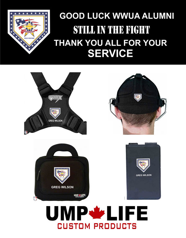 UMPLIFE Personalized 4-Pack of Bag, Chest Protector Harness, Mask Harness, Lineup Card